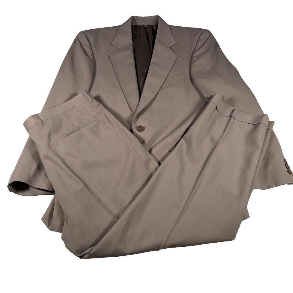 Vito Rufolo Lessona Super 100s Mens 2 Piece Wool Suit 42R Jacket Pants 32‎ X 29